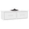 Wall-mounted Drawer Shelf White - 60x26x18.5 cm | Hipomarket