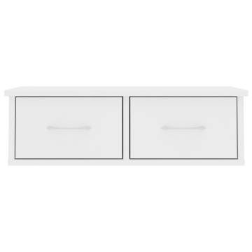 Wall-mounted Drawer Shelf White - 60x26x18.5 cm | Hipomarket