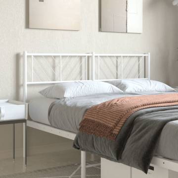 Stylish White Metal Headboard 135 cm | Hipomarket