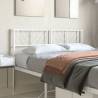 Metal Headboard White 135 cm Colour white Size 135 cm Quantity in Package 1 