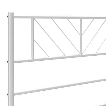 Stylish White Metal Headboard 135 cm | Hipomarket