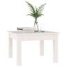 Elegant White Coffee Table 45x45 cm - Solid Pine Wood