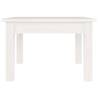 Elegant White Coffee Table 45x45 cm - Solid Pine Wood