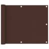 Balcony Screen Brown 75x400 cm Oxford Fabric Colour brown Size 75 x 400 cm Quantity in Package 1 