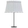 Lamp Shade White Ø45x28 cm Wicker - Stylish & Functional