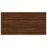 4 Pcs Brown Oak Wall Shelves - Stylish Storage Solution