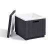 Keter Ice Cube Cooler Box - Stylish Graphite Design