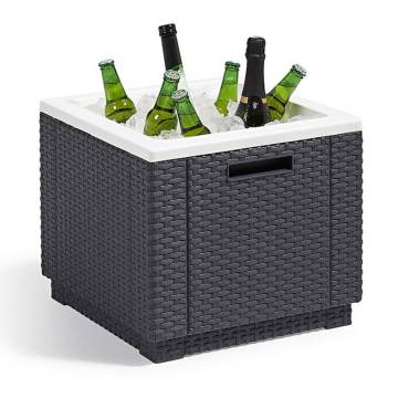 Keter Ice Cube Cooler Box - Stylish Graphite Design