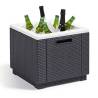 Keter Ice Cube Cooler Box - Stylish Graphite Design