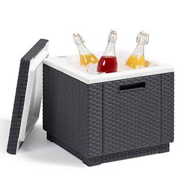 Keter Ice Cube Cooler Box - Stylish Graphite Design