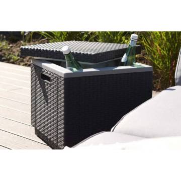 Keter Ice Cube Cooler Box - Stylish Graphite Design