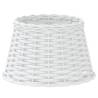 Charming White Wicker Lamp Shade Ø38x23 cm - Hipomarket