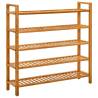 Shoe Rack with 5 Shelves 100x27x100 cm Solid Oak Wood Quantity in Package 1 Height 100 cm Width Number of 