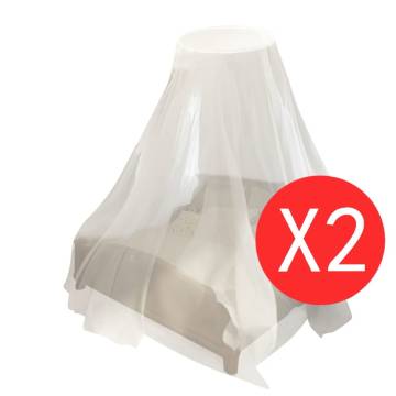 Mosquito Net Set - 2 Pcs Round Canopy 56x325x230 cm