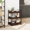 Vintage Kitchen Trolley Brown Oak - 50x30x70 cm | Hipo Market