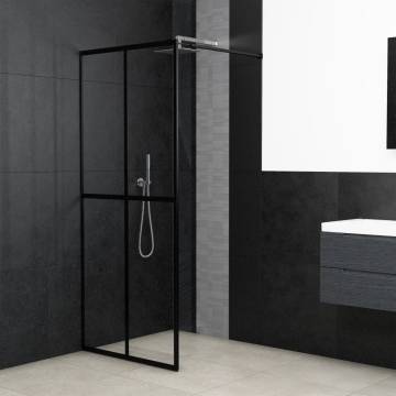 Stylish Walk-in Shower Screen - Clear Tempered Glass 118x190 cm