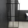 Stylish Walk-in Shower Screen - Clear Tempered Glass 118x190 cm