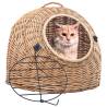 Cat Transporter 45x35x35 cm Natural Willow Colour yellow Size 45 x 35 x 35 cm 