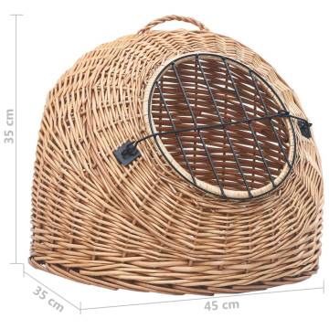 Natural Willow Cat Transporter - 45x35x35 cm | HipoMarket