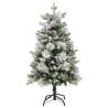 Pre-lit Christmas Tree 150cm with Snow & Cones | HipoMarket