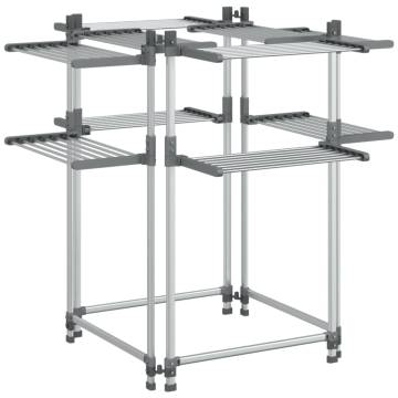 Aluminium Laundry Drying Rack 107x107x120 cm - HipoMarket