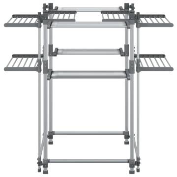 Aluminium Laundry Drying Rack 107x107x120 cm - HipoMarket