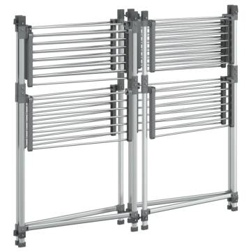 Aluminium Laundry Drying Rack 107x107x120 cm - HipoMarket