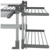 Aluminium Laundry Drying Rack 107x107x120 cm - HipoMarket