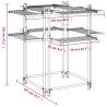 Aluminium Laundry Drying Rack 107x107x120 cm - HipoMarket