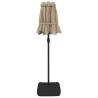 Double-Head Parasol with LEDs - Taupe 316x240 cm | HipoMarket