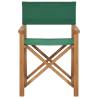 Director's Chair in Solid Teak Wood - Green | Hipo Market