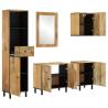 5 Piece Bathroom Cabinet Set - Solid Wood Mango | Hipo Market