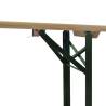 Folding Beer Table with 2 Benches - Durable Garden Set