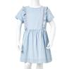 Kids' Dress with Ruffles Soft Blue 116 - Affordable Quality Wear