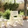 Solid Wood Fir Garden Chair - 58x58x78.5 cm | Hipo Market