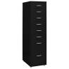 Mobile File Cabinet Black 28x41x109 cm Metal Colour black Quantity in Package 1 Model 8 drawers 