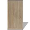 Stylish Shoe Cabinet with 7 Shelves - Oak Finish | HipoMarket