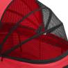 2-Layers Folding Dog Stroller Red | Comfortable & Portable