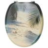 WC Toilet Seat with Lid - Beach Design | Hipo Market