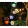 HI Solar LED Deco-Light Crackle Glass - 6 Bulbs