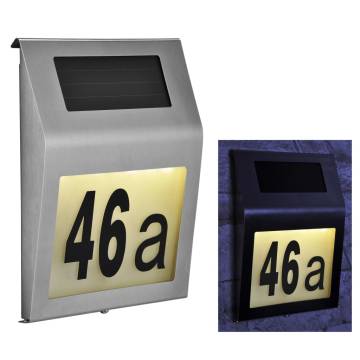 HI Solar LED Illuminated House Number - Bright & Eco-Friendly