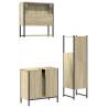 3 Piece Sonoma Oak Bathroom Furniture Set - Stylish & Space-Saving