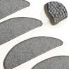 Carpet Stair Treads 15 pcs Grey - Non-Slip & Comfort