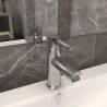 Bathroom Basin Faucet Silver 130x176 mm Colour silver 