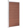 Fence Panel WPC 95x186 cm Brown - Durable Garden Barrier