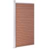 Fence Panel WPC 95x186 cm Brown - Durable Garden Barrier