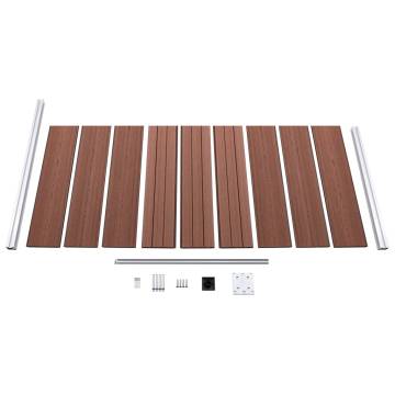 Fence Panel WPC 95x186 cm Brown - Durable Garden Barrier