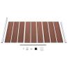 Fence Panel WPC 95x186 cm Brown - Durable Garden Barrier