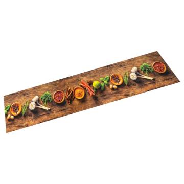 Kitchen Rug Washable Spices 60x180 cm - Soft & Stylish