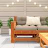 Garden Armrest Sofa Wax Brown - Solid Wood Pine 69x62x70.5 cm